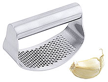 Cradle garlic press